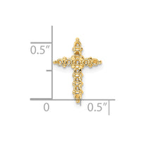 14k 1/3ct Cross Chain Slide Mounting