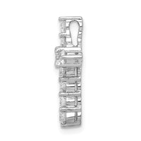 14kw 3/4ct Lab Grown Diamond VS/SI+ G+ Comp Cross Chain Slide Pendant
