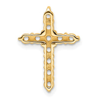 14k 3/4ct Cross Chain Slide Mounting
