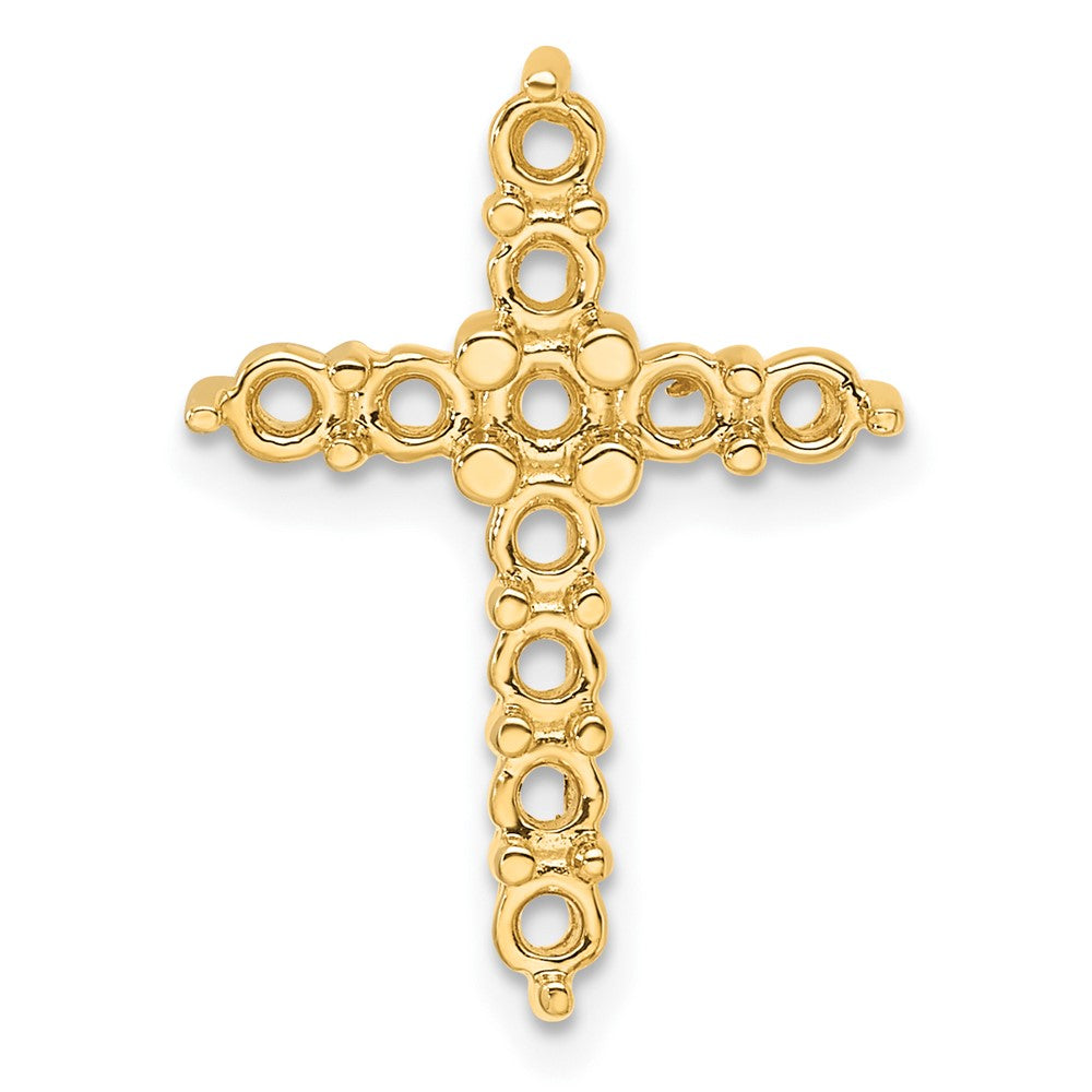 14k 1ct Cross Chain Slide Mounting