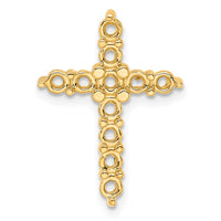 14k 1ct Cross Chain Slide Mounting