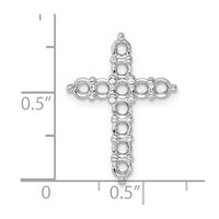14k White Gold 1 1/4ct Cross Pendant Mounting