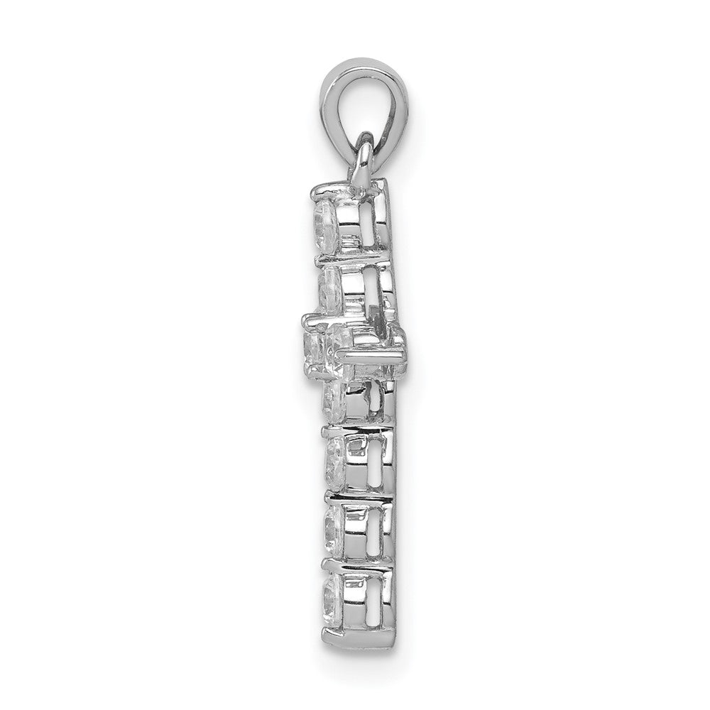 14kw 3/8ct Lab Grown Diamond VS/SI+ G+ Comp Cross Pendant