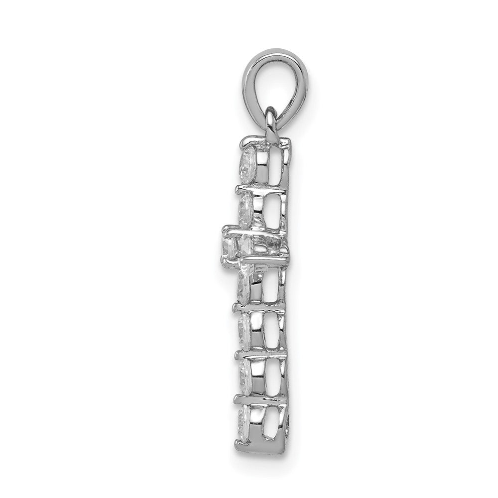 14kw 1/2ct Lab Grown Diamond VS/SI+ G+ Comp Cross Pendant