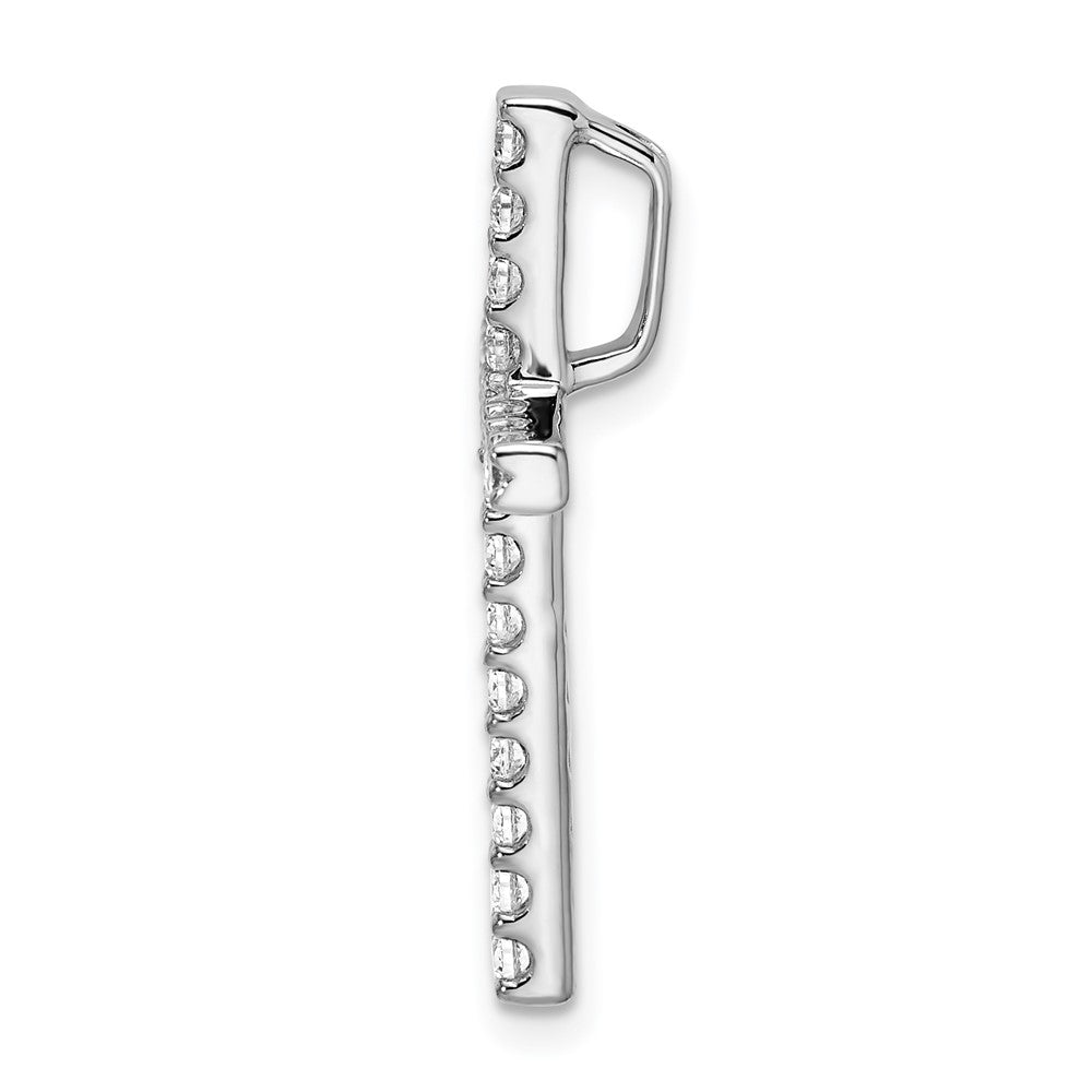 10kw 1/2ct Lab Grown Diamond VS/SI+ G+ Comp Cross Chain Slide Pendant