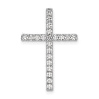10kw 1/2ct Lab Grown Diamond VS/SI+ G+ Comp Cross Chain Slide Pendant