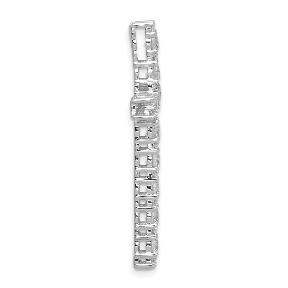 14kw 1ct Lab Grown Diamond VS/SI+ G+ Comp Cross Chain Slide Pendant