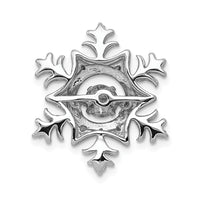 14kw 3/8ct Lab Grown Dia VS/SI+ G+ Comp Vibrant Snowflake Chain Slide