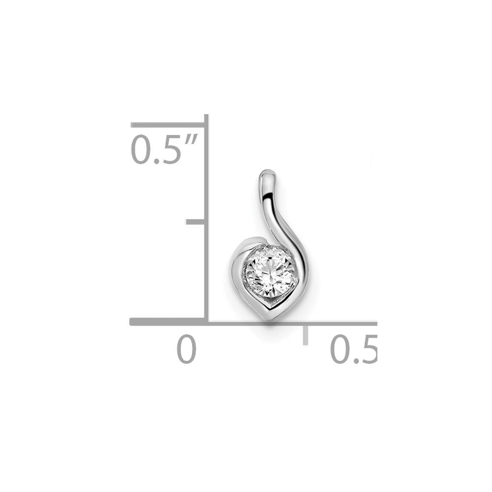 14kw 1/6ct Lab Grown Diamond VS/SI+ G+ Comp Fashion Pendant