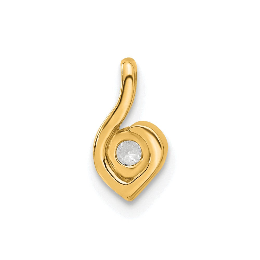 14k 1/6ct Lab Grown Diamond VS/SI+ G+ Comp Fashion Pendant