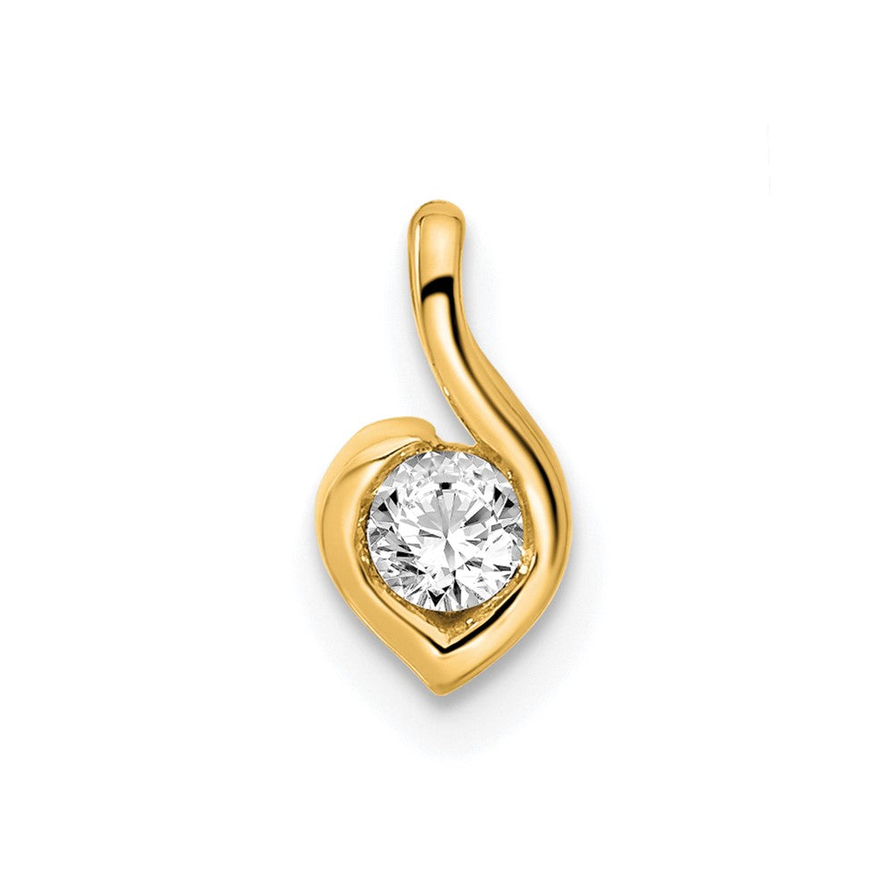 14k 1/6ct Lab Grown Diamond VS/SI+ G+ Comp Fashion Pendant
