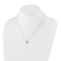 14kw 1/3ct Lab Grown Dia VS/SI+ G+ Comp 18in U-Shape Pendant Necklace