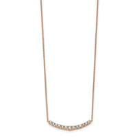 14kr 1/2ct Lab Grown Diamond VS/SI+ G+ Comp 18in Fashion Bar Necklace