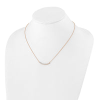 14kr 1/2ct Lab Grown Diamond VS/SI+ G+ Comp 18in Fashion Bar Necklace