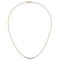 14kr 1/2ct Lab Grown Diamond VS/SI+ G+ Comp 18in Fashion Bar Necklace
