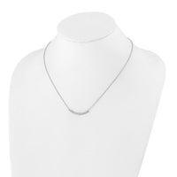 14kw 1/2ct Lab Grown Diamond VS/SI+ G+ Comp 18in Fashion Bar Necklace