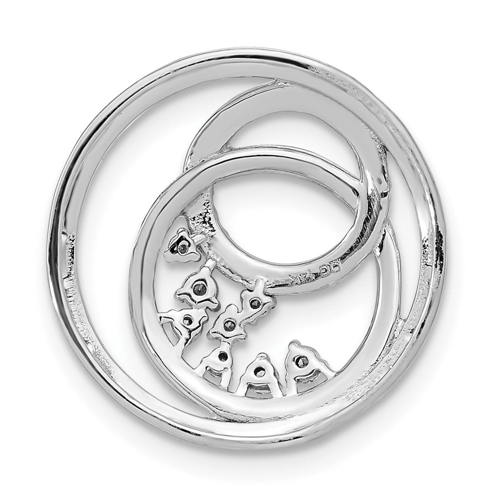 14ktt 1/5ct Lab Grown Diamond VS/SI+ G+ Comp Circle Cluster Chain Slide