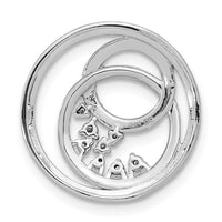 14ktt 1/5ct Lab Grown Diamond VS/SI+ G+ Comp Circle Cluster Chain Slide