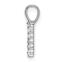 14kw 1/8ct Lab Grown Diamond VS/SI+ G+ Complete Letter A Initial Pendant