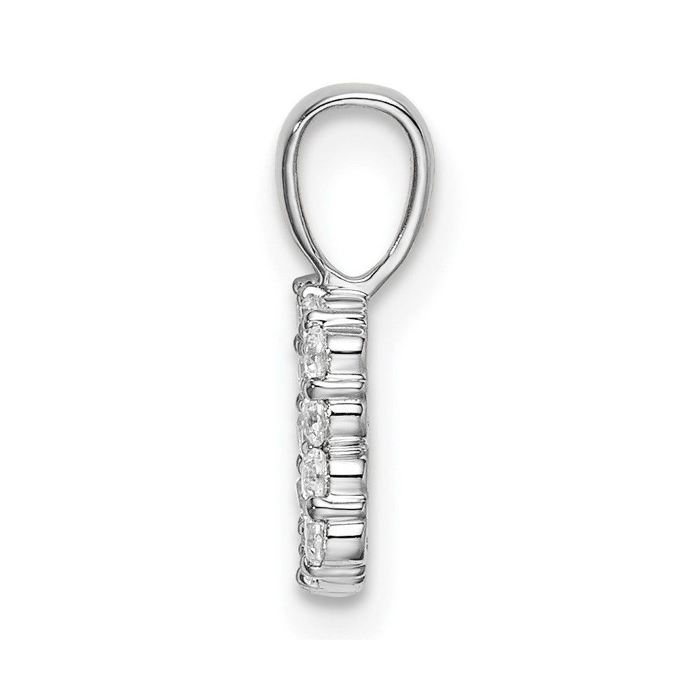 14kw 1/8ct Lab Grown Diamond VS/SI+ G+ Complete Letter B Intitial Pendant