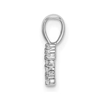 14kw 1/10ct Lab Grown Diamond VS/SI+ G+ Complete Letter C Initial Pendant