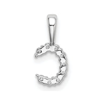 14kw 1/10ct Lab Grown Diamond VS/SI+ G+ Complete Letter C Initial Pendant