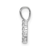 14kw 1/10ct Lab Grown Diamond VS/SI+ G+ Complete Letter D Initial Pendant