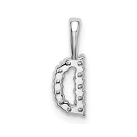 14kw 1/10ct Lab Grown Diamond VS/SI+ G+ Complete Letter D Initial Pendant