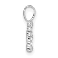 14kw 1/8ct Lab Grown Diamond VS/SI+ G+ Complete Letter E Initial Pendant