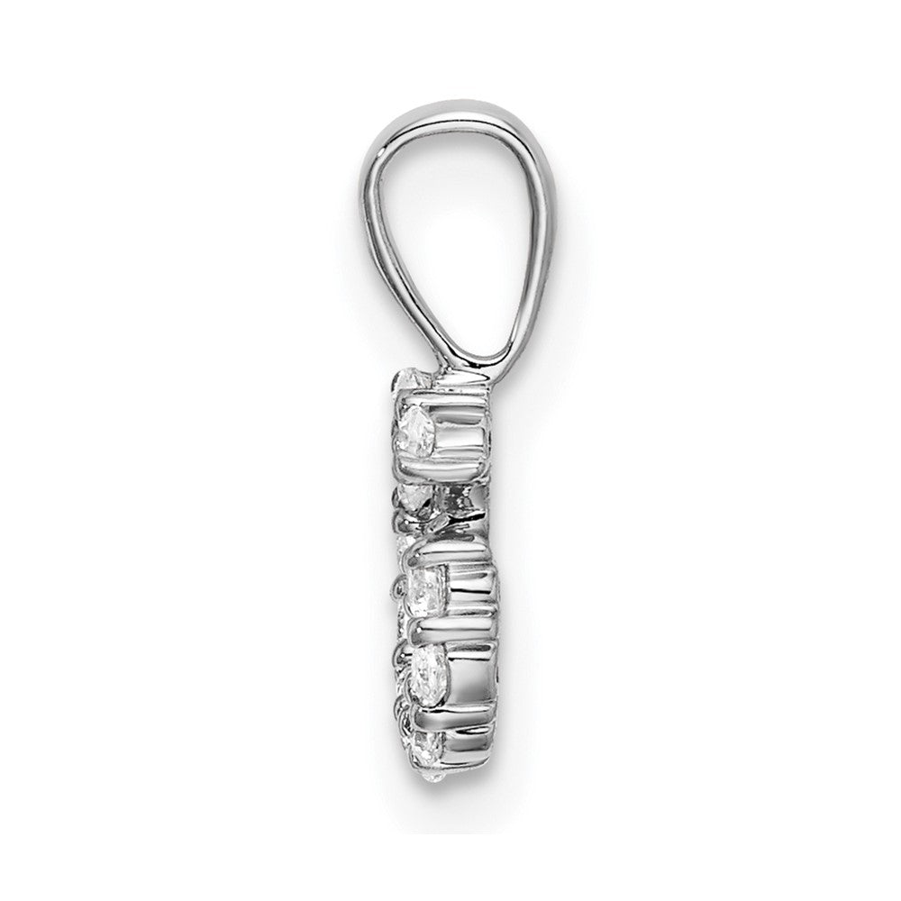 14kw 1/8ct Lab Grown Diamond VS/SI+ G+ Complete Letter G Intitial Pendant