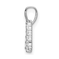 14kw 1/6ct Lab Grown Diamond VS/SI+ G+ Complete Letter N Initial Pendant