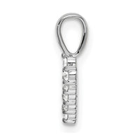 14kw 1/10ct Lab Grown Diamond VS/SI+ G+ Complete Letter V Initial Pendant