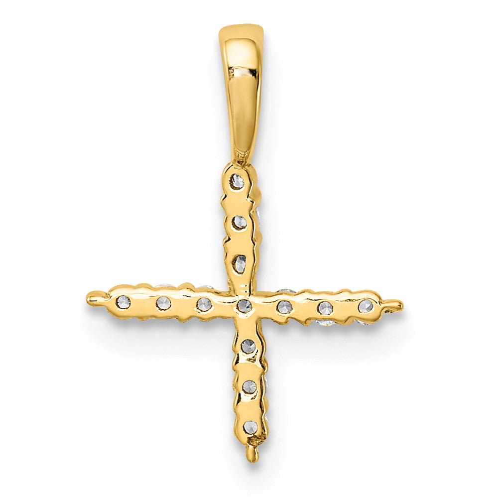 14k 1/8ct Lab Grown Diamond VS/SI+ G+ Complete Letter X Initial Pendant
