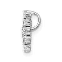14k White Gold 1/2 ct Lab Grown Dia VS/SI+ G+ Comp Star Chain Slide Pendant