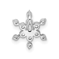 14k White Gold 1/2 ct Lab Grown Dia VS/SI+ G+ Comp Star Chain Slide Pendant