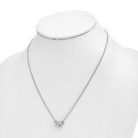 14kw 3/4ct Lab Grown Diamond VS/SI+ G+ Comp 18in 3 Stone Necklace