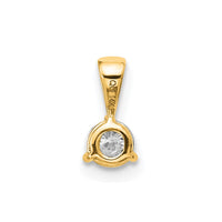 14k 1/4 ct Lab Grown Diamond VS/SI+ G+ 3 Prong Comp Solitaire Pendant