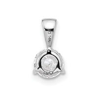 14kw 1 ct Lab Grown Dia VS/SI+ G+ 3 Prong Comp Solitaire Pendant
