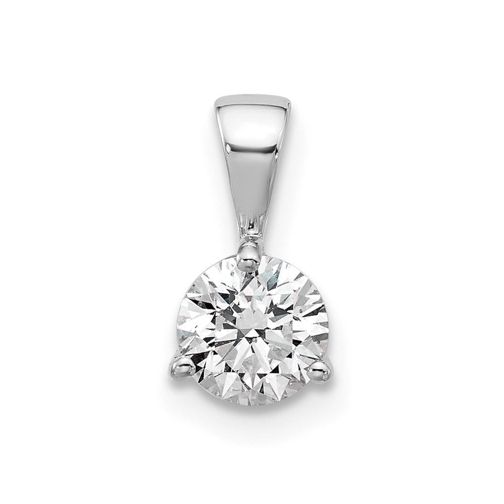 14kw 1/4 ct Lab Grown Dia VS/SI+ G+ 3 Prong Comp Solitaire Pendant