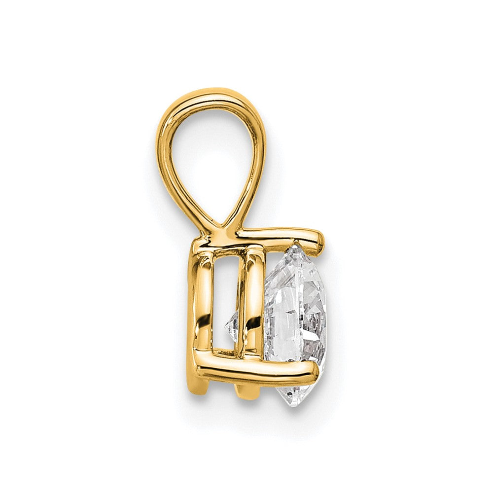 14k 3/4 ct Lab Grown Diamond VS/SI+ G+ 3 Prong Comp Solitaire Pendant