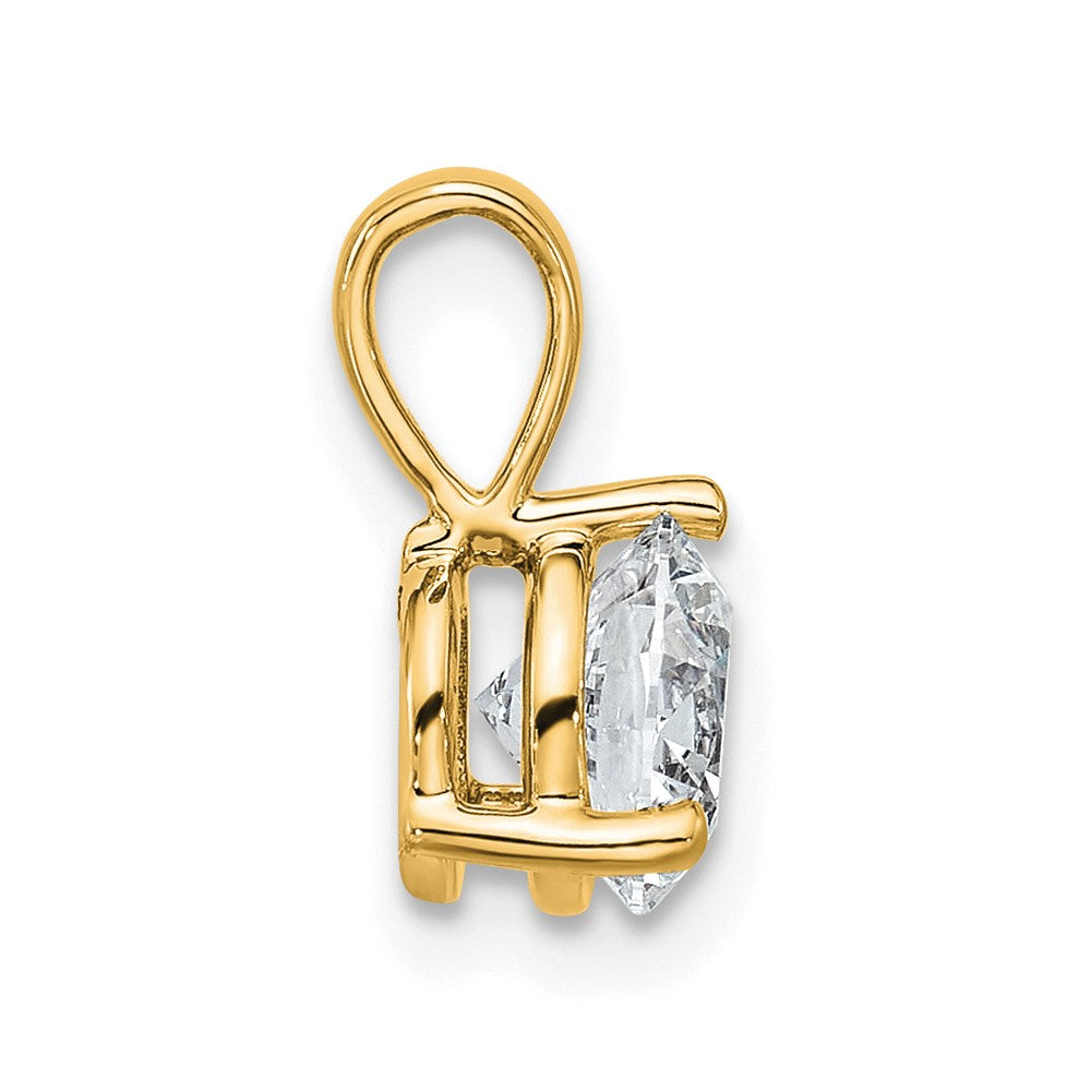 14k 1 ct Lab Grown Diamond VS/SI+ G+ 3 Prong Comp Solitaire Pendant