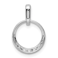 14kw 1/4ct Lab Grown Diamond VS/SI+ G+ Comp Circle Dangle Pendant