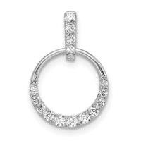 14kw 1/4ct Lab Grown Diamond VS/SI+ G+ Comp Circle Dangle Pendant