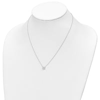 14k White Gold 1/5ct Lab Grown Diamond VS/SI+ G+ Comp 18in Necklace