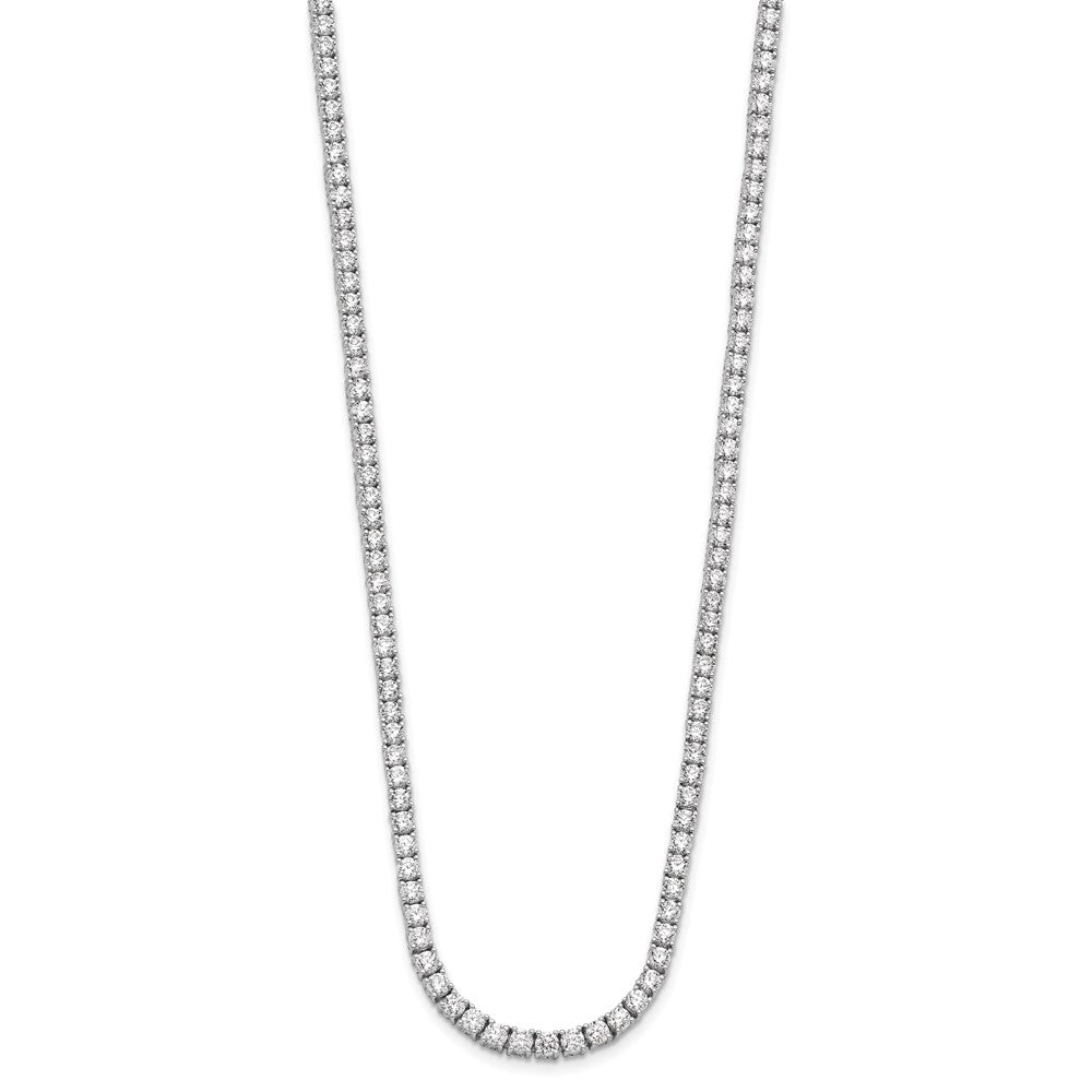 14kw 10ct Lab Grown Diamond VS/SI+ G+ Comp 16in Tennis Necklace