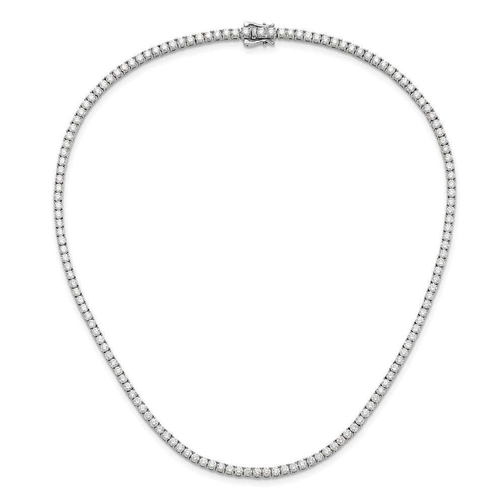 14kw 10ct Lab Grown Diamond VS/SI+ G+ Comp 16in Tennis Necklace