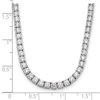 14kw 10ct Cert Lab Grown Diamond VS+ F+ Comp 16in Tennis Necklace