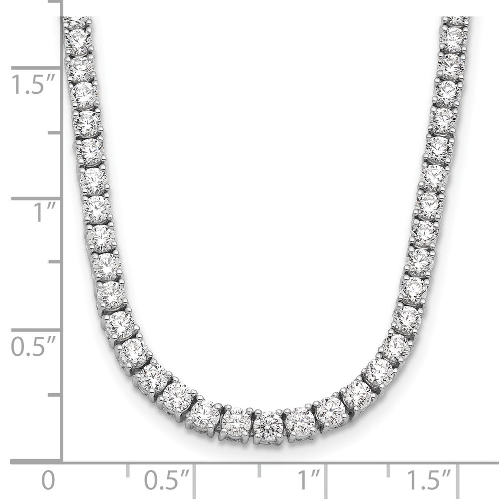 14kw 10ct Cert Lab Grown Diamond VS/SI+ G+ Comp 16in Tennis Necklace
