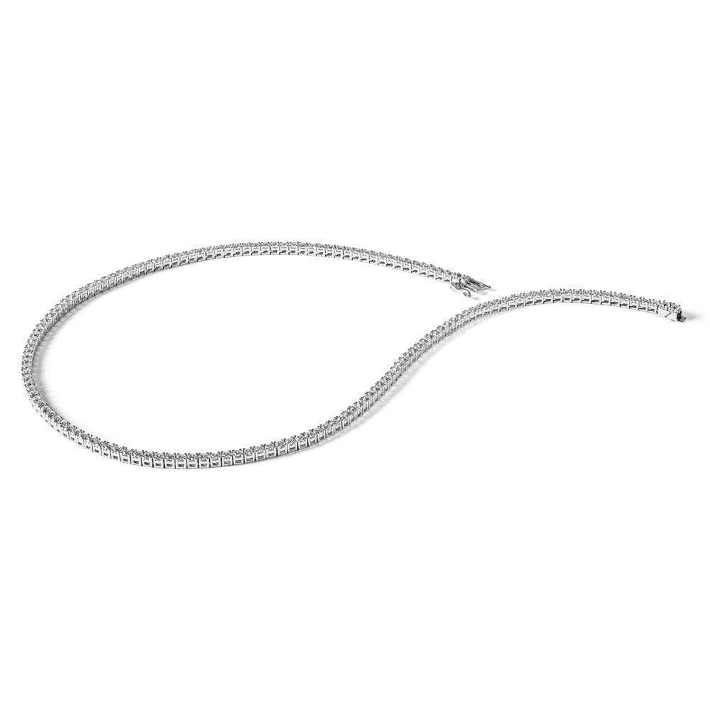14kw 10ct Lab Grown Diamond VS/SI+ G+ Comp 16in Tennis Necklace