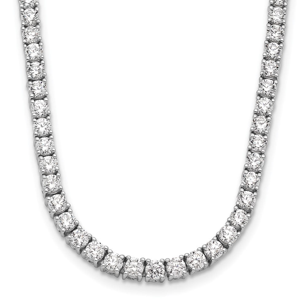 14kw 10ct Cert Lab Grown Diamond VS+ F+ Comp 16in Tennis Necklace
